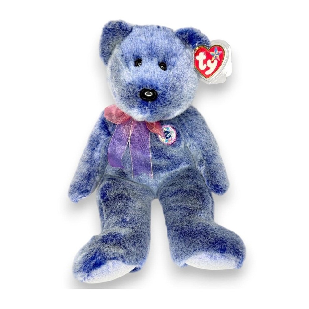 Periwinkle‎ Ty Beanie Buddy | Light Purple Sweetheart | Mint Heart Tag